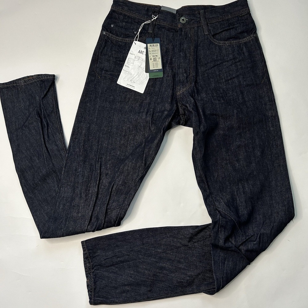 G Star Raw Arc 3D Jeans Mens 30x36 Slim Raw Indigo Blue Kir Denim 11.5 Oz